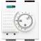 Thermostat électronique d'ambiance commutateur été et hiver Livinglight - Blanc|Bticino-TICN4442