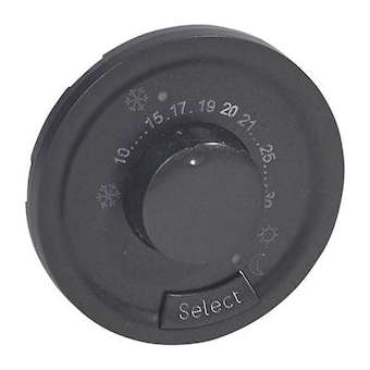 Enjoliveur Céliane pour thermostat fil pilote - finition graphite|Legrand-LEG067993