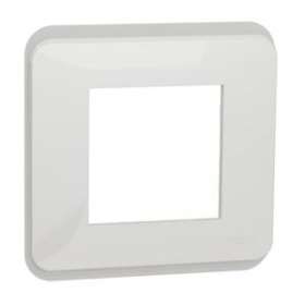 Unica Pro - plaque de finition - Blanc - 1 poste|Schneider Electric-SCHNU400218