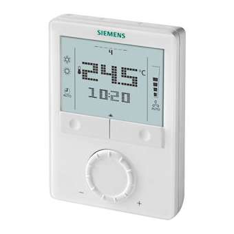 Régulateur d'ambiance mural VC 230V~|Siemens HVAC-SBARDG110