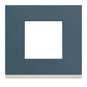 Plaque gallery plastique peint 1 poste river|Hager-HAGWXP0702