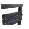 Barre support à embout anthracite pour sèche-serviettes lames plates