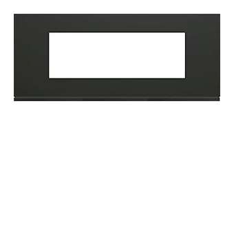 Plaque galleryplastique peint 6 modules entraxe 57mm night|Hager-HAGWXP0206