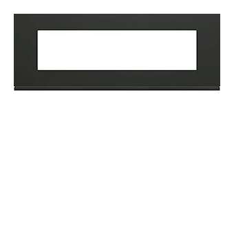Plaque gallery plastique peint 8 modules entraxe 71mm night|Hager-HAGWXP0208
