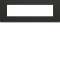 Plaque gallery plastique peint 8 modules entraxe 71mm night|Hager-HAGWXP0208