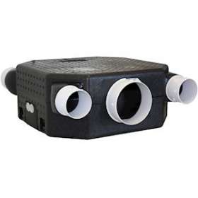 Caisson VMC hygro extra-plat 185 mm très basse conso 6,4 W-Th-C jusqu'à 4 sanit|S&P France ( Unelvent )-UNE604900