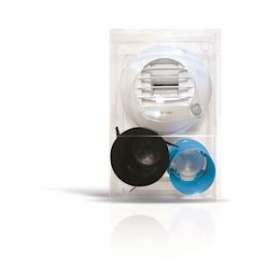 Kit TWIST&GO + bouche auto WC 15m3/h D80 griffes|Atlantic clim ventil-ELG423112