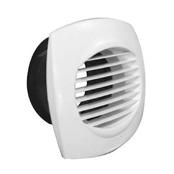 Bouche d'extraction à lamelles fixes, D 80 mm, à manchette coudée|S&P France ( Unelvent )-UNE857589