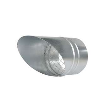 Auvent pare-pluie acier galvanisé diamètre de raccordement 500 mm.|S&P France ( Unelvent )-UNE875067