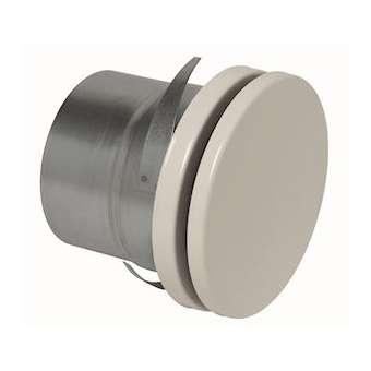 Bouche à noyau accoustique réglable de soufflage/reprise acier blanc SR 135 D125|Aldes-ALD11052278