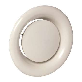 Bouche à noyau réglable de reprise acier blanc SR 143 D100|Aldes-ALD11052226