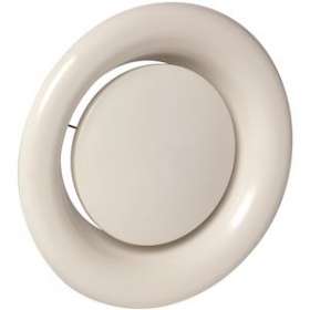 Bouche à noyau réglable de reprise acier blanc SR 143 D100|Aldes-ALD11052226