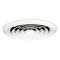 Diffuseur circulaire concentrique fixe en acier blanc SC 831 D160