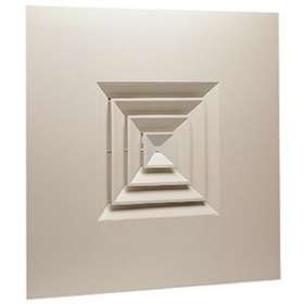 Diffuseur fixe pour dalles de plafond 600x600 acier blanc SF 704 TP 375x375mm|Aldes-ALD11051079