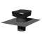 Chapeau de toiture plastique, D 125 mm, rejet 320 m3/h, asp 170 m3/h, ardoise