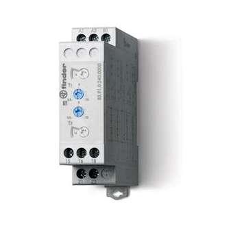 Tempo asymériq LE/LI/PE/PI multitens 1RT 16A 24-240VAC/DC, de 0,05s à 10jrs|Finder-FID839102400000PAS