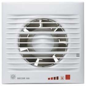 Aérateur extra-plat, 95 m3/h, 13W, hygrostat automatique, tempo réglable D100 mm|S&P France ( Unelvent )-UNE406590