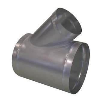 Té Oblique Galvanisé: TO 45DEG - Diamètre 160/80 mm|Aldes-ALD11093214