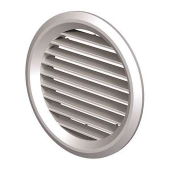 Grille extérieur ronde GPA 128 mm plastique - Blanc|Aldes-ALD11001504