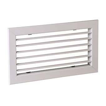 Grille simple déflexion de reprise en alu AC 101 fixation par clips 300x150|Aldes-ALD11050543