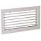 Grille simple déflexion de reprise en alu AC 101 fixation par clips 300x150