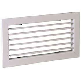Grille simple déflexion de reprise en alu AC 101 fixation par clips 300x150|Aldes-ALD11050543