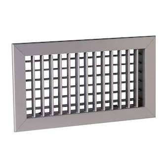 Grille double déflexion de soufflage en alu AC 102D fixation par clips 200x100|Aldes-ALD11050577