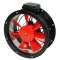 Ventilateur tubulaire alu ATEX, 7590m3/h, 4 pôles, triphasé 230/400V, D 500 mm