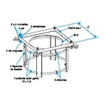 Cadre sur Conduit VELONE 4.5 / 7.2 / 10.5|Aldes-ALD11021296