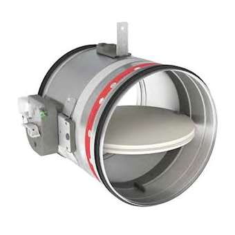 Clapet coupe-feu 2 H, circulaire, contacts début/fin de course, NF, D315 mm|S&P France ( Unelvent )-UNE860821