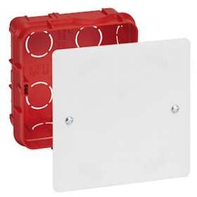 Boîte de dérivation pour maçonnerie avec couvercle et vis - 85x85x40mm|Legrand-LEG091973