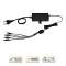 Alimentation bloc table 4 voies 230V AC / 12V DC / 3A Câble 1,5m avec fiche DC|-IZYPST12034