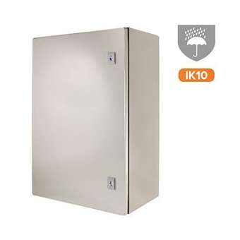 Coffret étanche PSWB IP 66 en métal 400 x 600 x 250 mm avec plaque de fond|-IZYPSWB406025