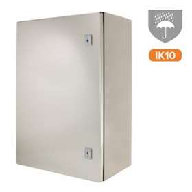 Coffret étanche PSWB IP 66 en métal 400 x 600 x 250 mm avec plaque de fond|-IZYPSWB406025