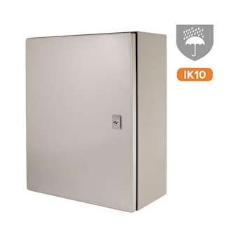 Coffret étanche PSWB IP 66 en métal 400 x 500 x 200 mm avec plaque de fond|-IZYPSWB405020