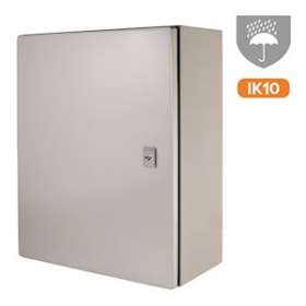 Coffret étanche PSWB IP 66 en métal 400 x 500 x 200 mm avec plaque de fond|-IZYPSWB405020