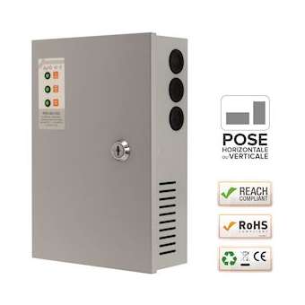 Alim. Chargeur PSX 230V AC / 12V DC (13,8V) / 1,5A - 164 x 244 x 74 mm|-IZYPSX100-121.5