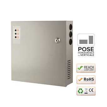 Alim. Chargeur PSX 230V AC / 24V DC (27,6V) / 2,5A - 265 x 265 x 72 mm|-IZYPSX300-242.5