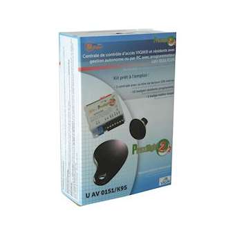 Pack centrale mono-porte avec 10 badges résidents programmés et 1 badge maitre|Golmar-BITUAV0151-K95