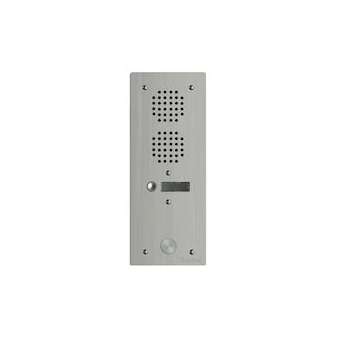 Platine aluminium 5mm audio 1 rangée 1 bouton|Golmar-BITUHR1001