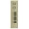 Platine aluminium HAUT-RISQUE audio 1 rangée, 10 boutons CHAMPAGNE