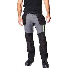 Pantalon Aker avec poches porte-outils noir/gris taille 38|Bizline-BIZ731024