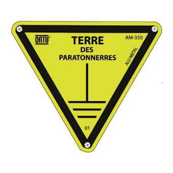 triangle alu 'terre paratonnerre' 100 mm|Catu-CATAM-350