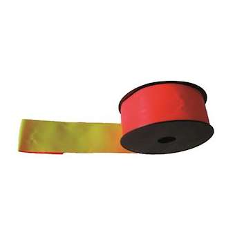 ruban fluo rouge/jaune 50mm x 50m|Catu-CATAL-129