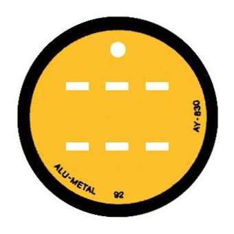 disque alu 3 vignettes format 13 x 20mm|Catu-CATAY-830