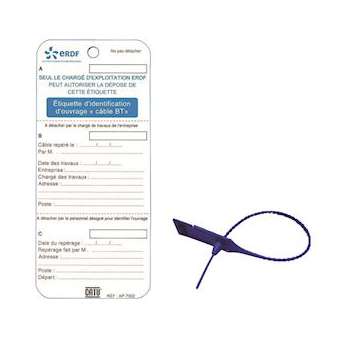 etiquette enedis avec scelle de securite|Catu-CATAP-7002