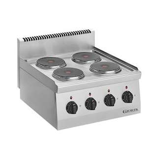 Eléments plaques rondes électriques, 4 feux, 230V mono|Tecnox by giorik-TXGLPE6741
