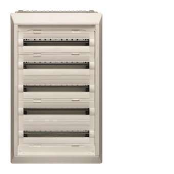 Coffret, NewVegaD, 987x550x150mm, encastré 5 rangées 120 modules|Hager-HAGFU52DN