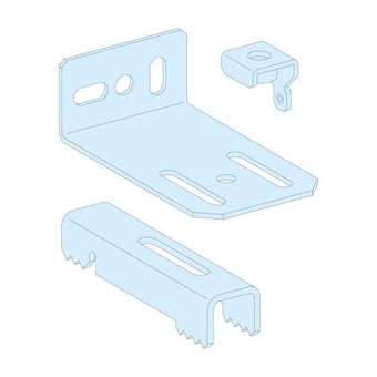 PrismaSeT P Active - Kit de fixation sol/mur - lot 2 équerres et 4 brides|Schneider Electric-SCHLVS08704