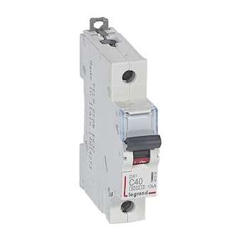 Disj. DX³ 6000kA 10kA arrivée haute/départ bas à vis 40A -courbe C -1 module|Legrand-LEG407658